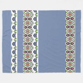 Couverture Polaire Design de coeur bleu (Devant (Horizontal))