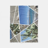 Couverture Polaire Design de collage méditerranéen (Devant)