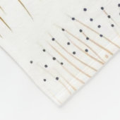 Couverture Polaire Design de couleur Abstrait bleu et BrownCouverture (Coin)