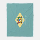Couverture Polaire Design de drapeau d'état du Delaware (Devant)