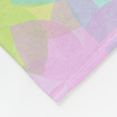 Couverture Polaire Design de fleurs couleur arc-en-ciel, Beaucoup de (Coin)