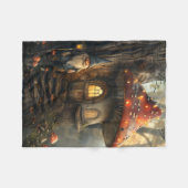 Couverture Polaire Design de gnome et de champignon (Devant (Horizontal))