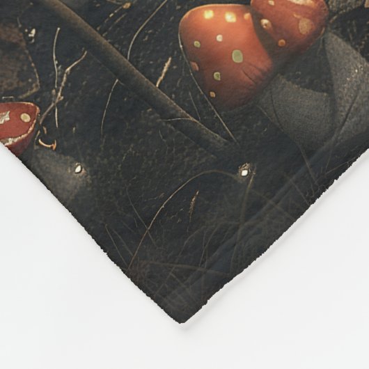 Couverture Polaire Design de gnome et de champignon (Coin)