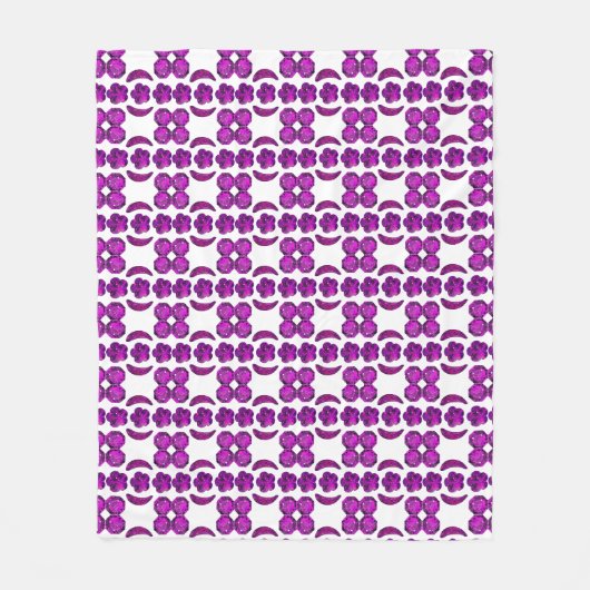 Couverture Polaire Design de losange pourpre (Devant)