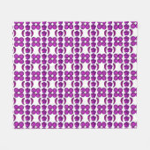 Couverture Polaire Design de losange pourpre (Devant (Horizontal))