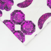Couverture Polaire Design de losange pourpre (Coin)