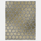 Couverture Polaire Design de luxe Gold et Silver (Devant)