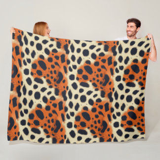 Couverture Polaire Design de mode animalier, guépard sauvage