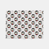 Couverture Polaire Design de Motif de surface de pingouin mou Imprime (Devant (Horizontal))