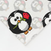 Couverture Polaire Design de Motif de surface de pingouin mou Imprime (Coin)
