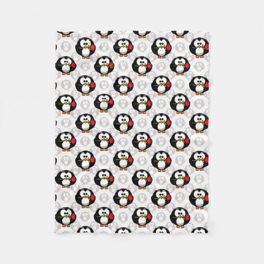 Couverture Polaire Design de Motif de surface de pingouin mou Imprime (Devant)
