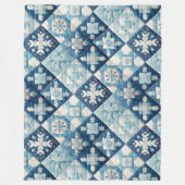 Couverture Polaire Design de Noël doré (Devant)