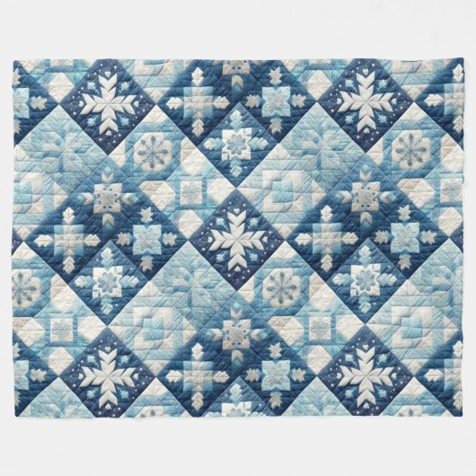 Couverture Polaire Design de Noël doré (Devant (Horizontal))