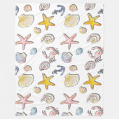 Couverture Polaire Design de plage simple et agréable (Devant)