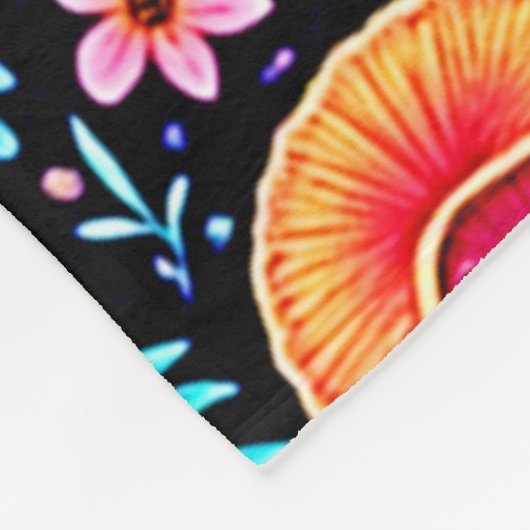 Couverture Polaire Design de rêve fantaisiste enchanté de forêt (Coin)