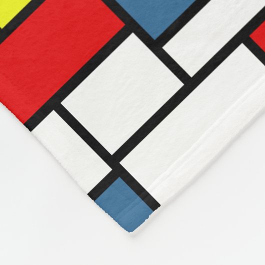 Couverture Polaire Design de style mondrien (Coin)