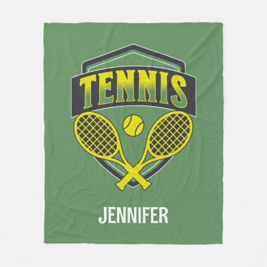 Couverture Polaire Design de tennis pour les amateurs de tennis (Devant)