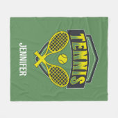 Couverture Polaire Design de tennis pour les amateurs de tennis (Devant (Horizontal))