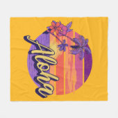 Couverture Polaire Design de texte de style rétro "Aloha" (Devant (Horizontal))