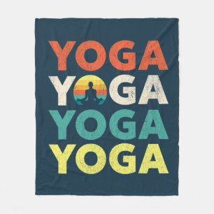 Couverture Polaire Design de texte Yoga