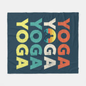 Couverture Polaire Design de texte Yoga (Devant (Horizontal))