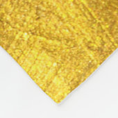 Couverture Polaire Design de Texture Dorée Luxueux (Coin)