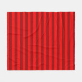 Couverture Polaire Design des rayures rouge et marron (Devant (Horizontal))