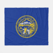 Couverture Polaire Design du drapeau de l'État du Nebraska (Devant (Horizontal))