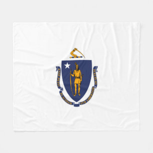 Couverture Polaire Design du drapeau d'État du Massachusetts