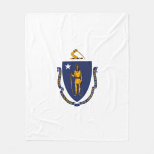Couverture Polaire Design du drapeau d'État du Massachusetts