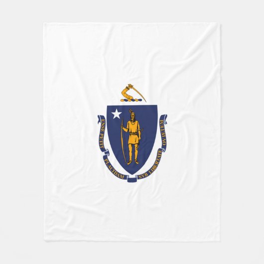 Couverture Polaire Design du drapeau d'État du Massachusetts (Devant)