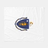 Couverture Polaire Design du drapeau d'État du Massachusetts (Devant (Horizontal))