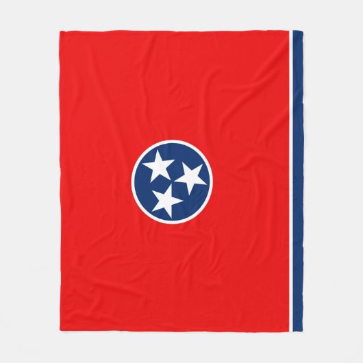 Couverture Polaire Design du drapeau d'état du Tennessee (Devant)