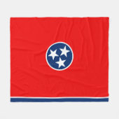 Couverture Polaire Design du drapeau d'état du Tennessee (Devant (Horizontal))