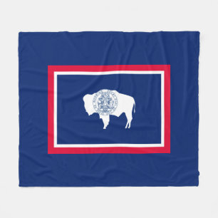 Couverture Polaire Design du drapeau d'état du Wyoming