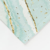 Couverture Polaire design élégant en marbre liquide peint à la main a (Coin)