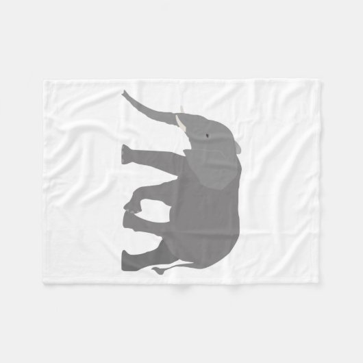 Couverture Polaire Design éléphant (Devant (Horizontal))
