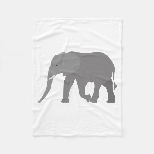 Couverture Polaire Design éléphant (Devant)