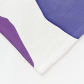 Couverture Polaire Design en marbre blanc polaire. (Coin)