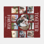 Couverture Polaire Design Ensemble pour toujours | Collage de photos (Devant (Horizontal))