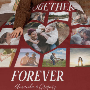 Couverture Polaire Design Ensemble pour toujours Collage de photos