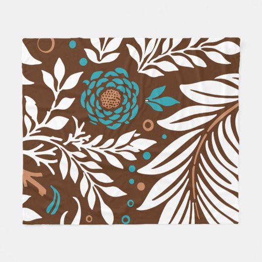 Couverture Polaire Design floral 23 (Devant (Horizontal))