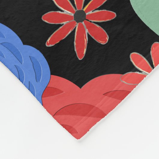 Couverture Polaire Design floral 3618 (Coin)