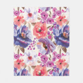 Couverture Polaire Design floral BoHo-Chic mignon (Devant)
