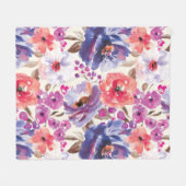 Couverture Polaire Design floral BoHo-Chic mignon (Devant (Horizontal))