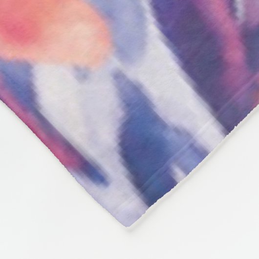 Couverture Polaire Design floral BoHo-Chic mignon (Coin)