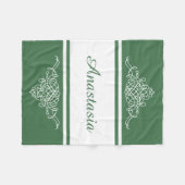 Couverture Polaire Design floral élégant (Devant (Horizontal))
