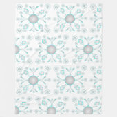Couverture Polaire Design Fun Snowflakes (Devant)