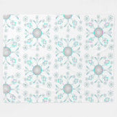 Couverture Polaire Design Fun Snowflakes (Devant (Horizontal))