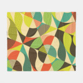 Couverture Polaire Design géométrique coloré Abstrait. (Devant (Horizontal))